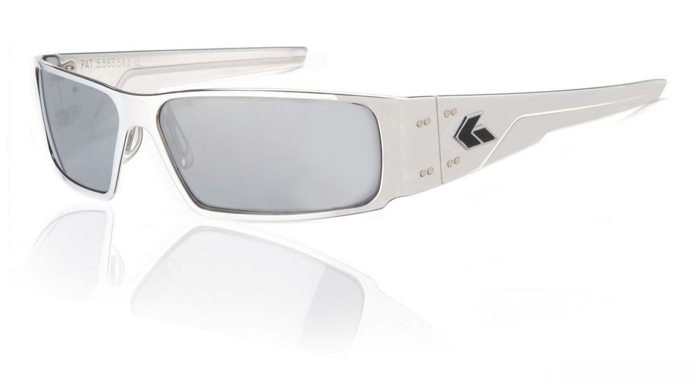 Gatorz Octane Sunglasses, Polished Frame, Chrome Lens OCTPOL02