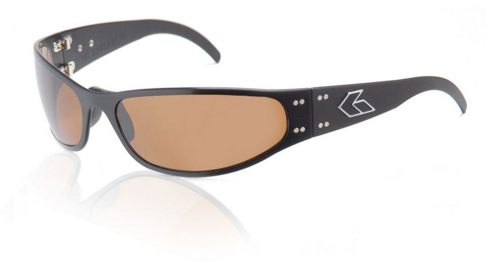 Gatorz Radiator Sunglasses, Black Frame, Brown Lens RADBLK03