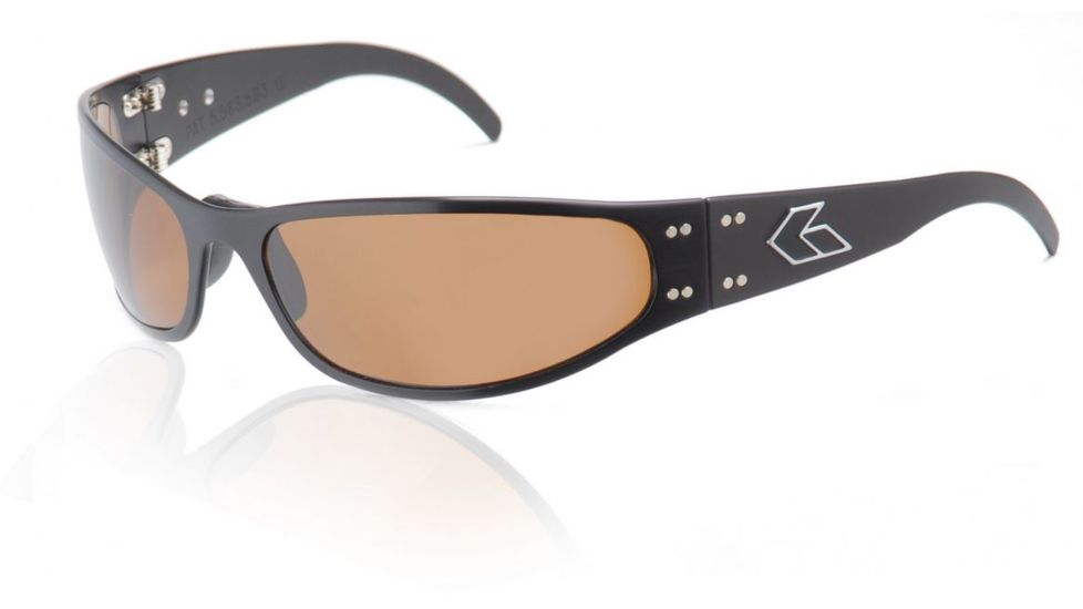 Gatorz Radiator Sunglasses, Black Frame, Brown Polarized Lens RADBLK03P