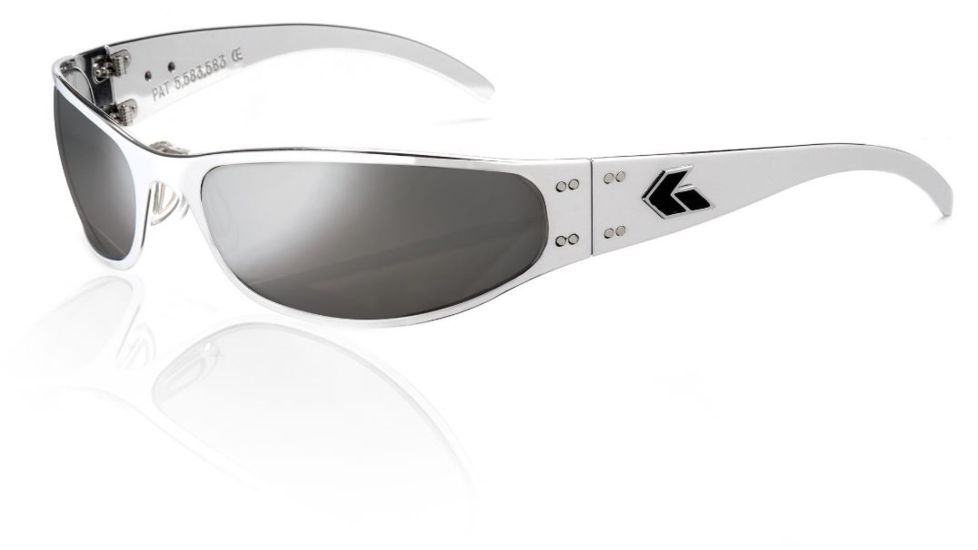Gatorz Radiator Sunglasses, Polished Frame, Chrome Lens RADPOL02