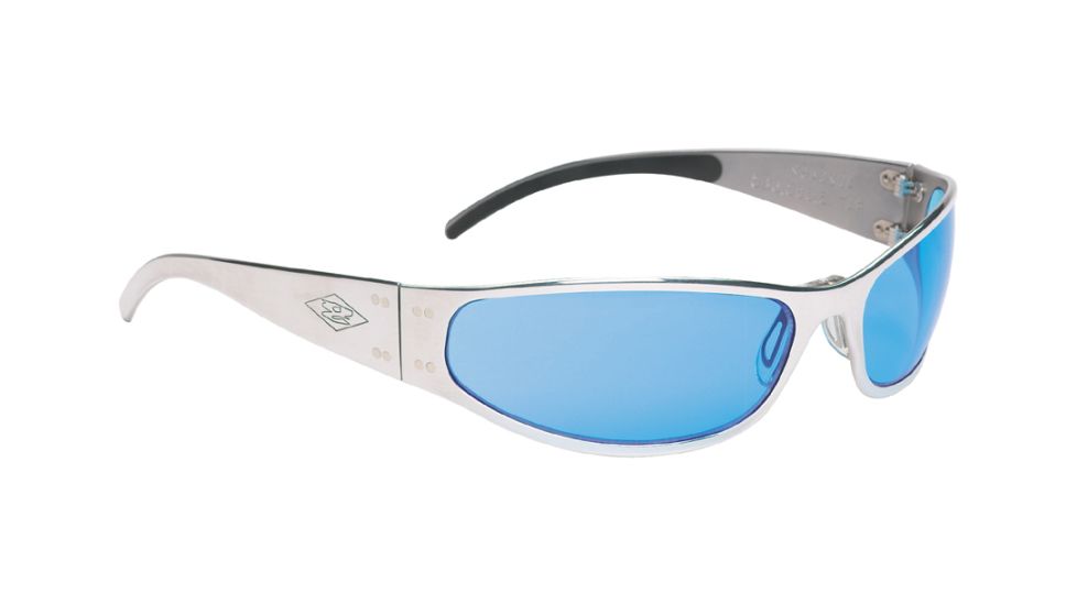 Gatorz Radiator Sunglasses, Polished Frame, Blue Chrome Lens RADPOL08C