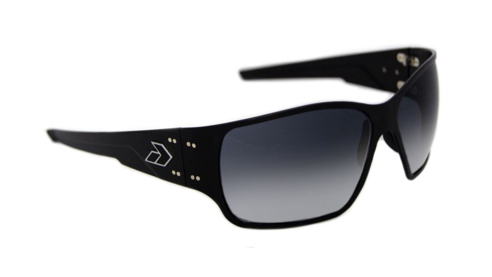Gatorz Ragblk01fBk Rage Black Frame Grey Fade Lens Sunglasses