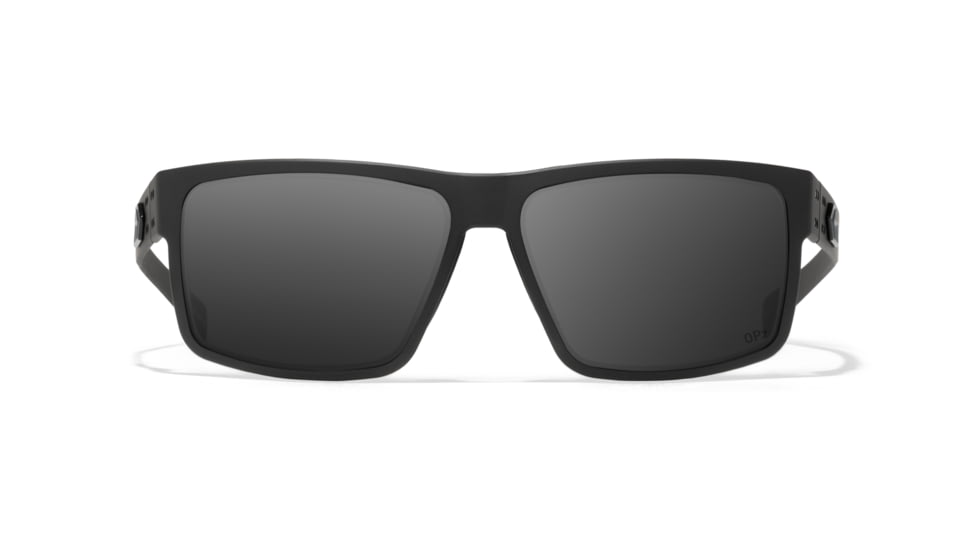 Gatorz Rig Sunglasses, Black Frame with Black Logo, OPz Smoke Lenses, GZ-14-010