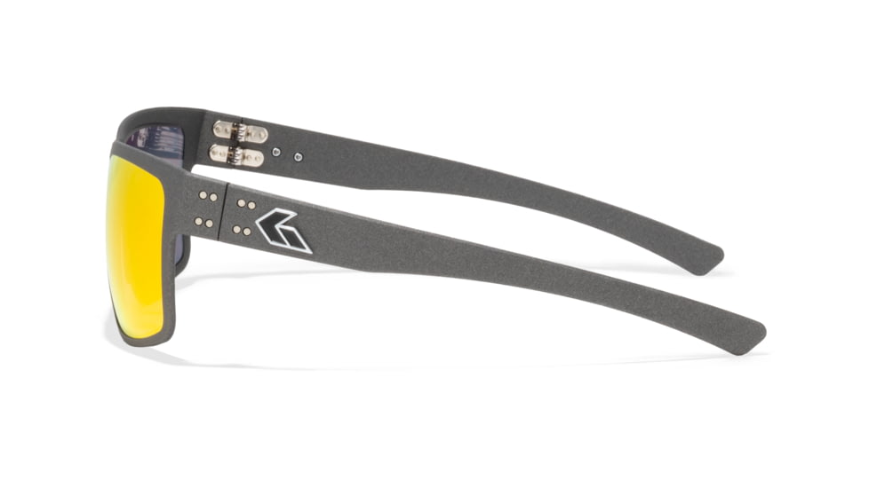 Gatorz Rig Sunglasses, Graphite Cerakote Frame with Silver Logo, Sunburst Lenses, GZ-14-178