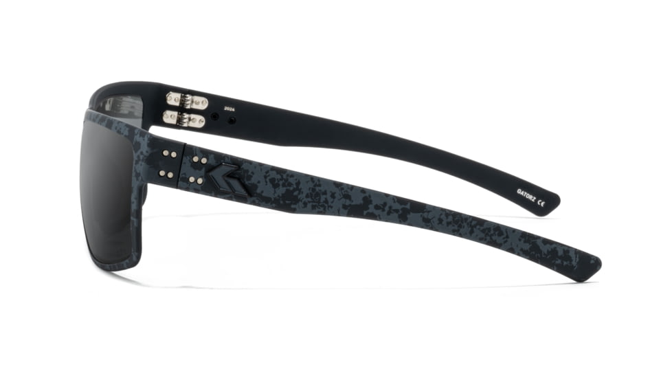 Gatorz Rig Sunglasses, Stealth Grafitti Frame with Black Logo, Opz Smoke Lenses, GZ-14-523