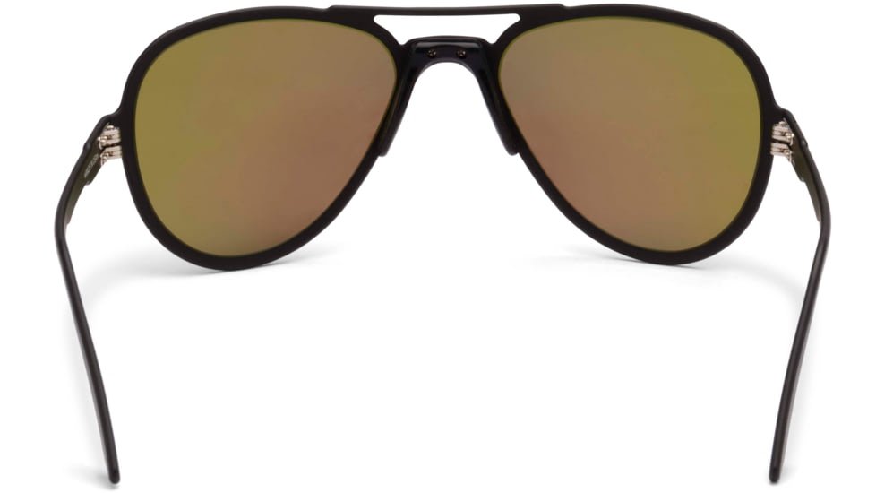 Gatorz Skyhook Sunglasses, Black Frame, Brown Polarized w/Green Mirror Lens, GZ-09-023