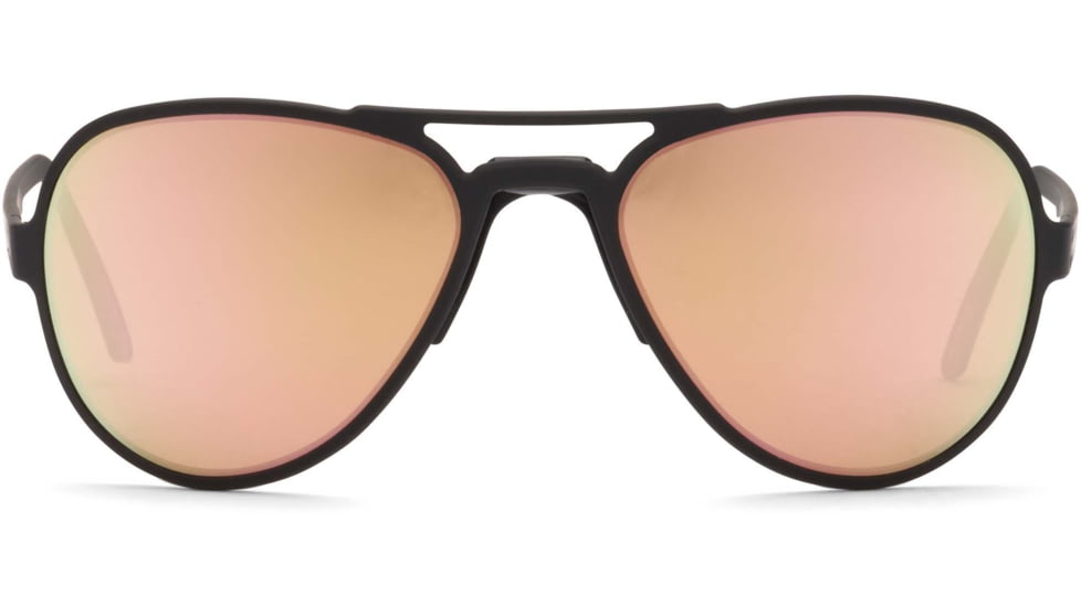 Gatorz Skyhook Sunglasses, Black Frame, Rose Polarized w/Gold Mirror Lens, GZ-09-026
