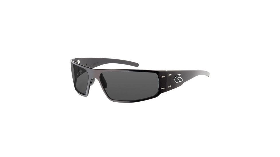 Gatorz Spartan Race Edition Magnum Sunglasses,Black Spartan Race Frame,Polarized Smoked Lens, SP17-MAGBLK01P