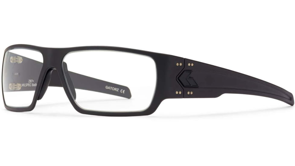 Gatorz Specter Milspec Ballistic Glasses, Cerakote Blackout Frame, Clear w/Anti-Fog Lens, GZ-08-402