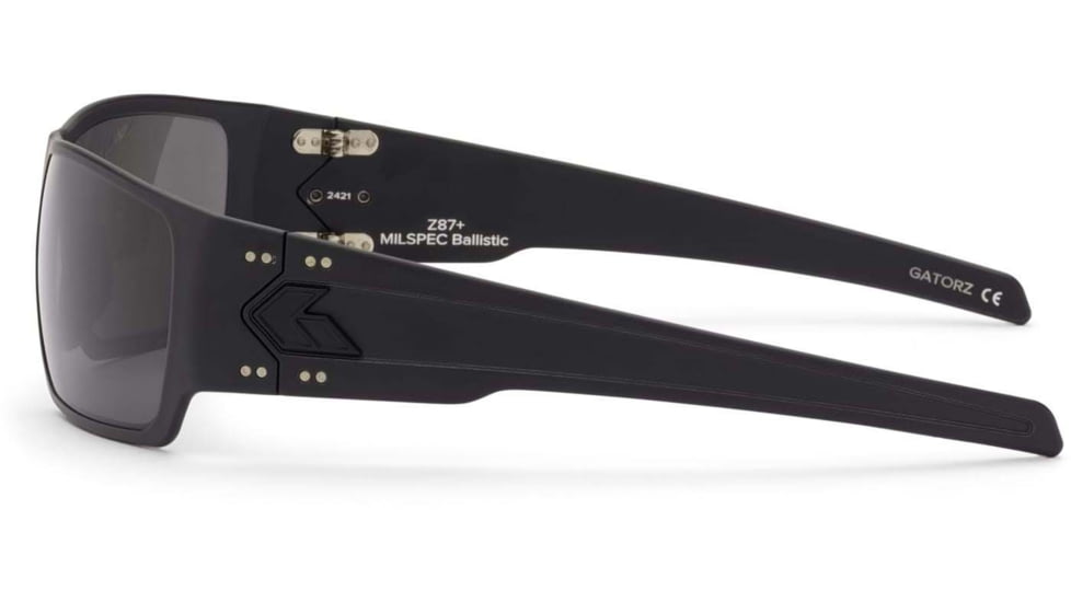 Gatorz Specter Milspec Ballistic Glasses, Cerakote Blackout Frame, Smoke w/Anti-Fog Lens, GZ-08-401
