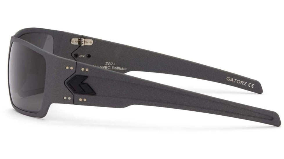 Gatorz Specter Milspec Ballistic Glasses, Cerakote Gunmetalt Frame, Smoke w/Anti-Fog Lens, GZ-08-102