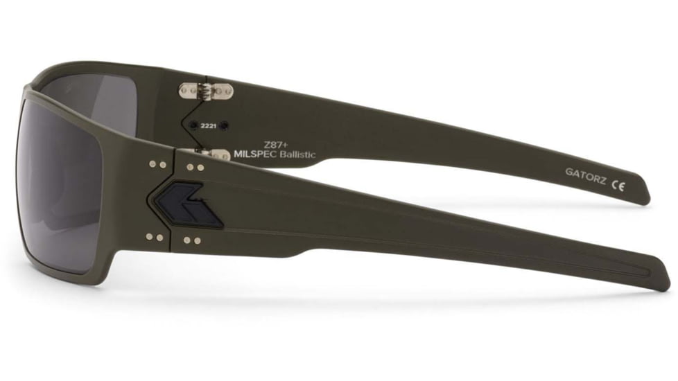Gatorz Specter Milspec Ballistic Glasses, Cerakote OD Green Frame, Smoke w/Anti-Fog Lens, GZ-08-202