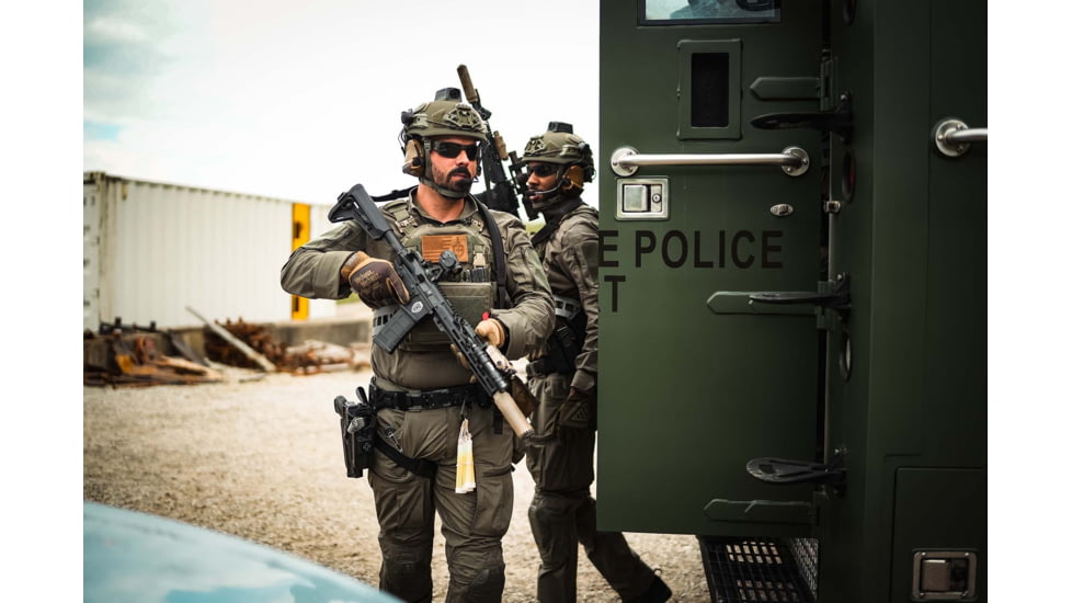 Gatorz Specter Milspec Ballistic Glasses, Cerakote OD Green Frame, Smoke w/Anti-Fog Lens, GZ-08-202