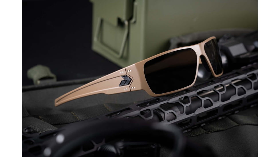 Gatorz Specter Milspec Ballistic Glasses, Cerakote Tan Frame, Smoke w/Anti-Fog Lens, GZ-08-302