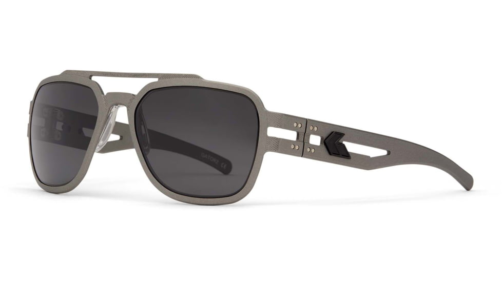 Gatorz Stark Sunglasses, Cerakote Gunmetal Frame, Smoke Polarized, GZ-06-111