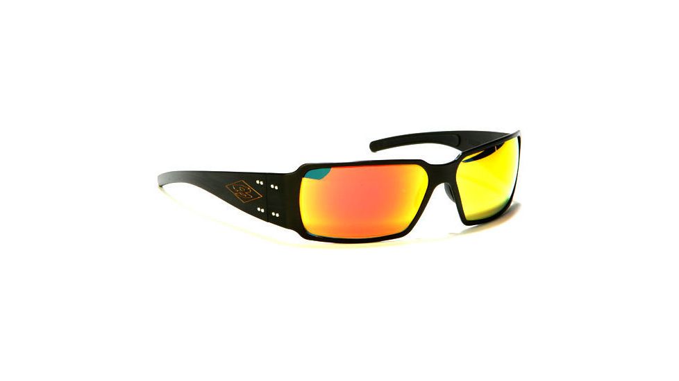 Gatorz Boxster Sunglasses, Black Frame, Sunburst Lens
