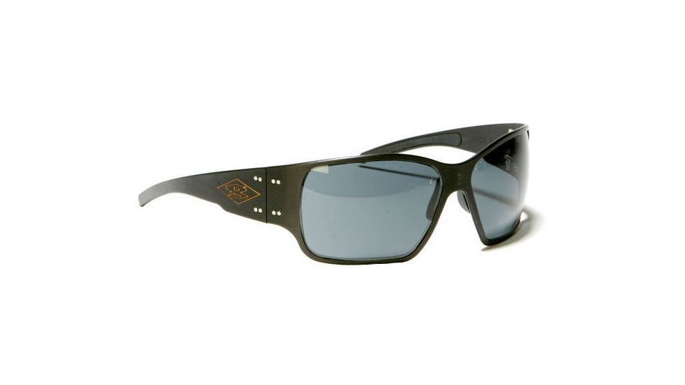 Gatorz Fury Sunglasses, Black Frame, Grey Lens