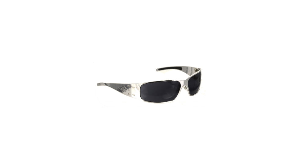 Gatorz Quantum Sunglasses, Polished Frame, Grey Lens QUAPOL01