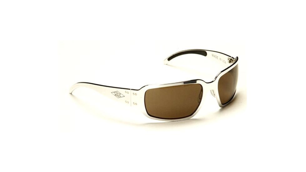Gatorz Rockstar Sunglasses, Polish Frame, Brown Lens