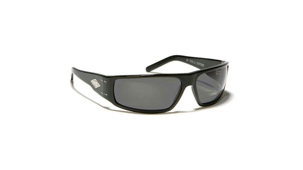 Gatorz Viper Sunglasses, Black Frame, Grey Lens