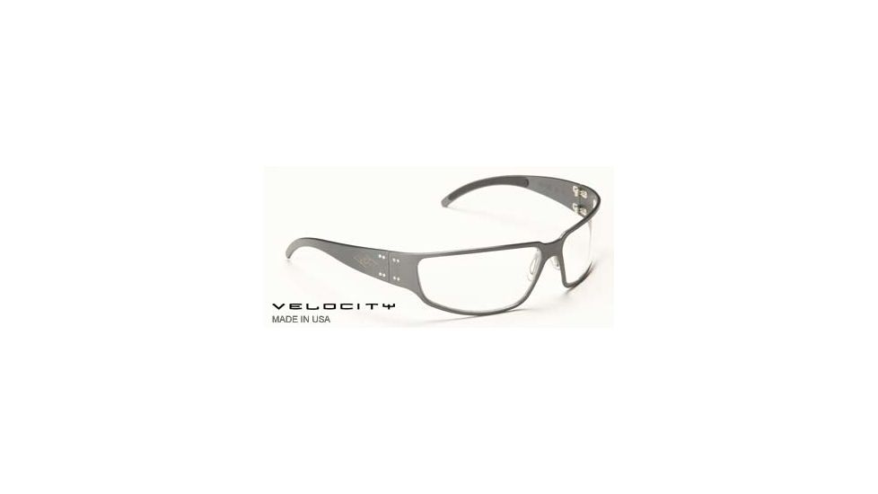 Gatorz Velocity, Gunmetal Frame, Clear Lens