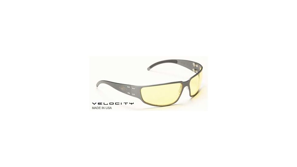 Gatorz Velocity, Gunmetal Frame, Yellow Lens
