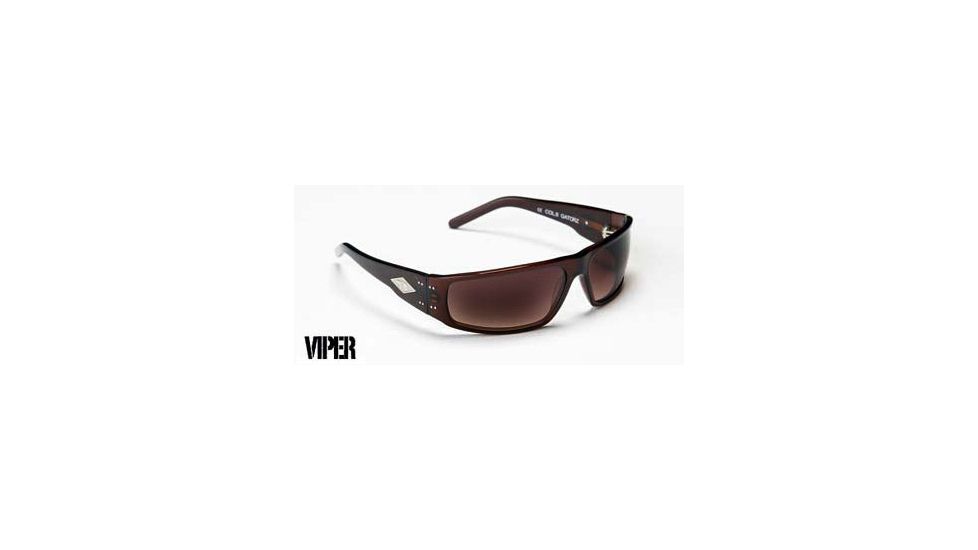 Gatorz Viper Acetate Sunglasses, Gatorz Viper Sunglass Style Gatorz Viper Sunglasses, Brown Frame, Polarized Brown Lens