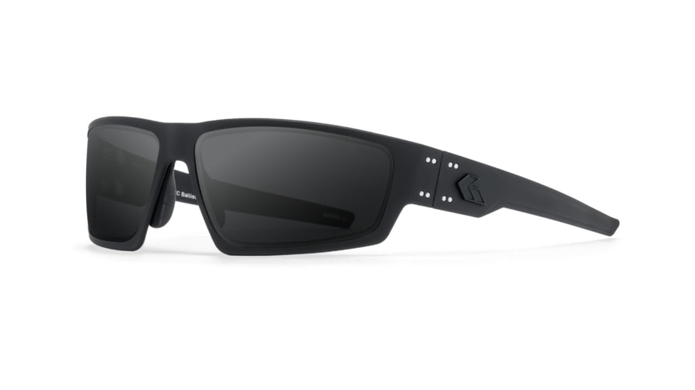 Gatorz Warhawk Sunglasses, Black, Matte Black Logo, Digitally Optimized Polarized OPz Smoke, Black, One Size, 841235127298
