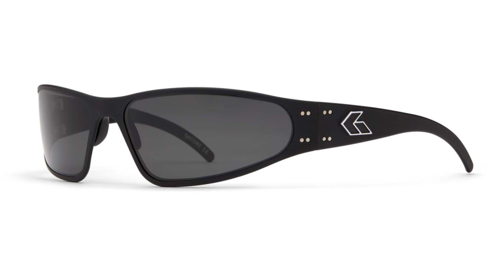 Gatorz Wraptor Sunglasses, Black Frame, Grey Lens, WRABLK01