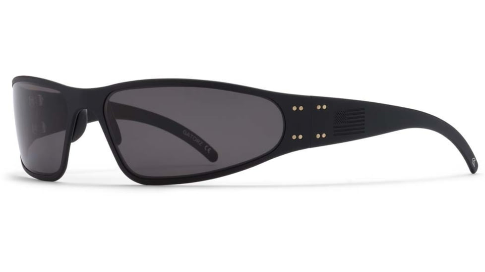 Gatorz Wraptor Sunglasses, Blackout Patriot- LensAmerican Flag Frame, Smoked Polarized Lens, AM-WRABLKOUT01P