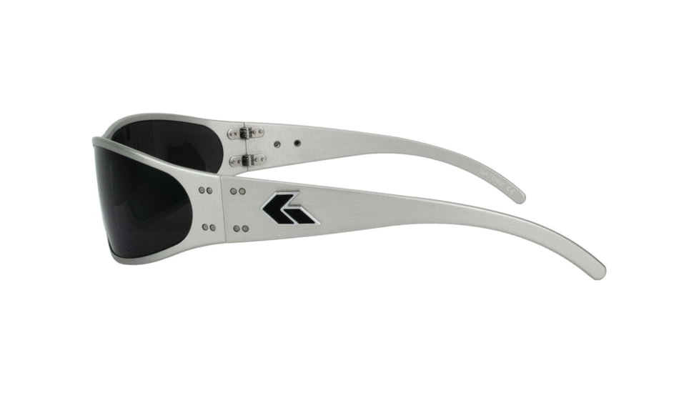 Gatorz Wraptor Sunglasses, Brushed Frame, Smoked Polarized Lens, WRABRU01P