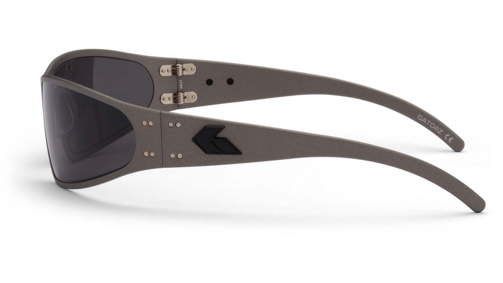 Gatorz Wraptor Sunglasses, Cerakote Gunmetal Frame, Smoke Polarized, WRAGUN01PMBP
