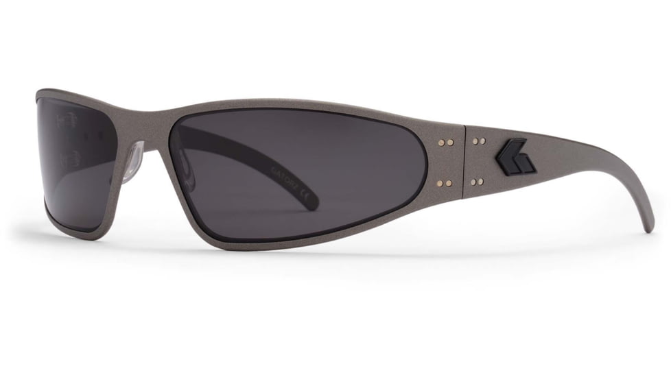 Gatorz Wraptor Sunglasses, Cerakote Gunmetal Frame, Smoke Polarized, WRAGUN01PMBP