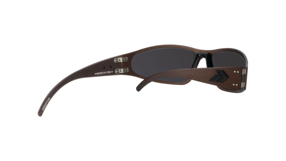 Gatorz Wraptor Sunglasses, Copper Blackout Frame, Smoked Polarized Lens, WRACOP01PMBP