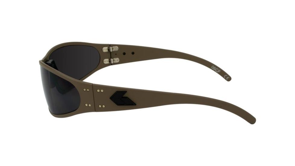 Gatorz Wraptor Sunglasses, Grey Lens, Cerakote Military Tan Frame WRACTN01