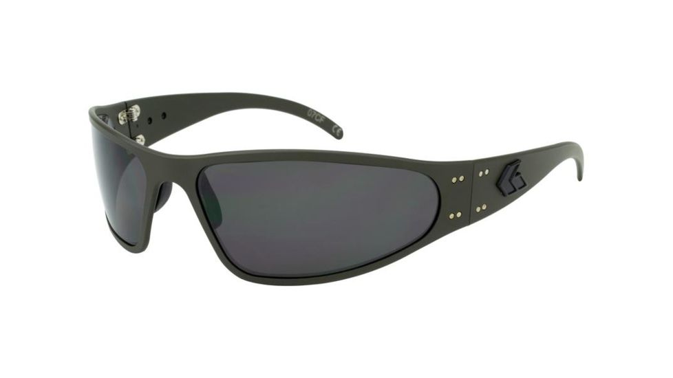 Gatorz Wraptor Sunglasses, Grey Lens, Cerakote OD Green Frame WRACOG01