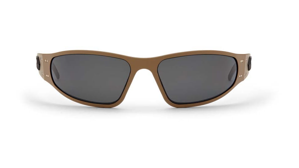 Gatorz Wraptor Sunglasses, Grey Polarized Lens, Cerakote Military Tan Frame, WRACTN01P