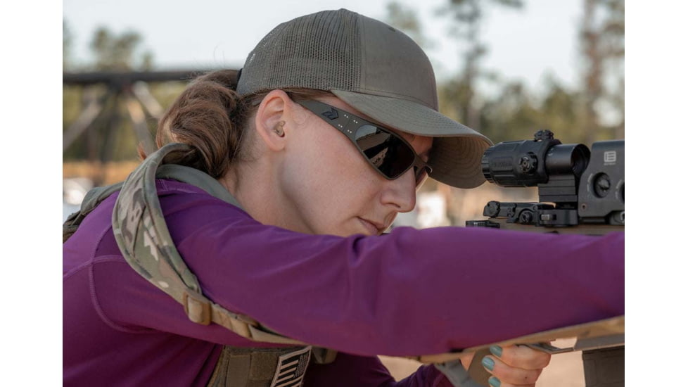 Gatorz Wraptor Sunglasses, Grey Polarized Lens, Cerakote OD Green Frame, WRACOG01P