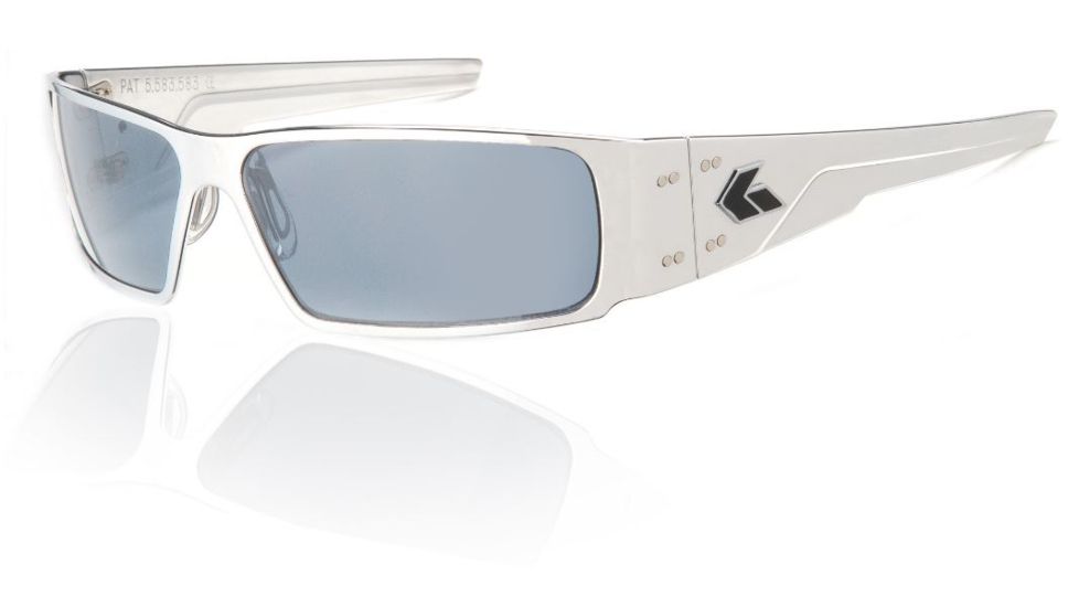 Gatorz Octane Sunglasses, Polished Frame, Grey Polarized Lens OCTPOL01P