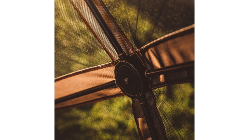 Gazelle G6 6-Sided Portable Gazebo Easy Pop-Up Hub Screen Tent, Desert Sand, 8-Person, GG601DS