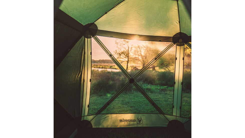 Gazelle G5 5-Sided Portable Gazebo, Pop-Up Hub Screen Tent with 3 free Wind Panels, Alpine Green, 4-Person, GK909