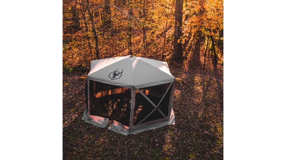 Gazelle G6 6-Sided Portable Gazebo Easy Pop-Up Hub Screen Tent, Desert Sand, 8-Person, GG601DS