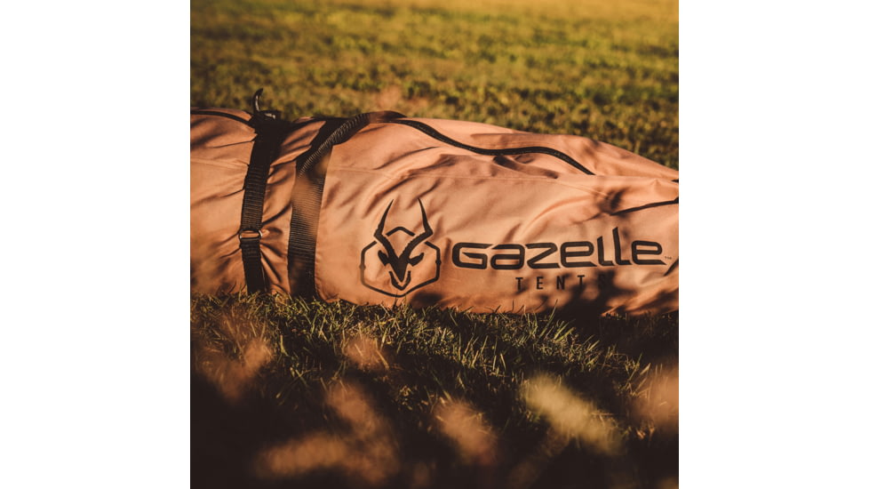 Gazelle G6 Deluxe 6-Sided Portable Gazebo Pop-Up Hub Screen Tent, Badlands Brown, 8-Person, GG610BR