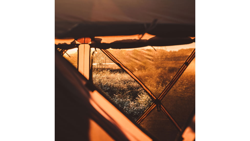 Gazelle G6 Deluxe 6-Sided Portable Gazebo Pop-Up Hub Screen Tent, Badlands Brown, 8-Person, GG610BR