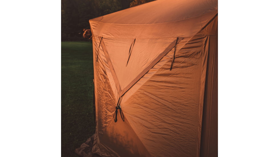 Gazelle G6 Deluxe 6-Sided Portable Gazebo Pop-Up Hub Screen Tent, Badlands Brown, 8-Person, GG610BR