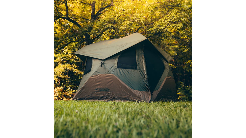 Gazelle T4 Hub Tent Overland Edition, Alpine Green &amp; Oak Moss, 4-Person, GT401GR