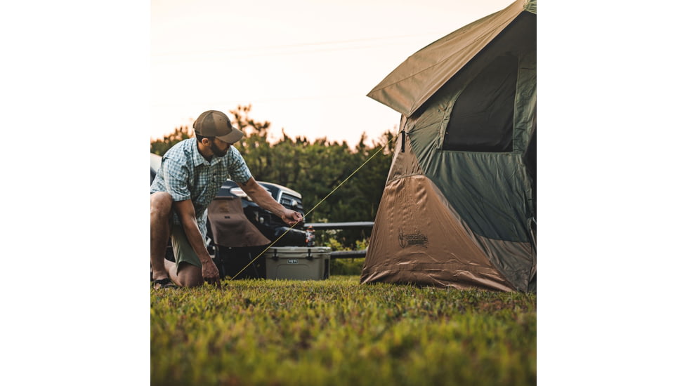 Gazelle T4 Hub Tent Overland Edition, Alpine Green &amp; Oak Moss, 4-Person, GT401GR