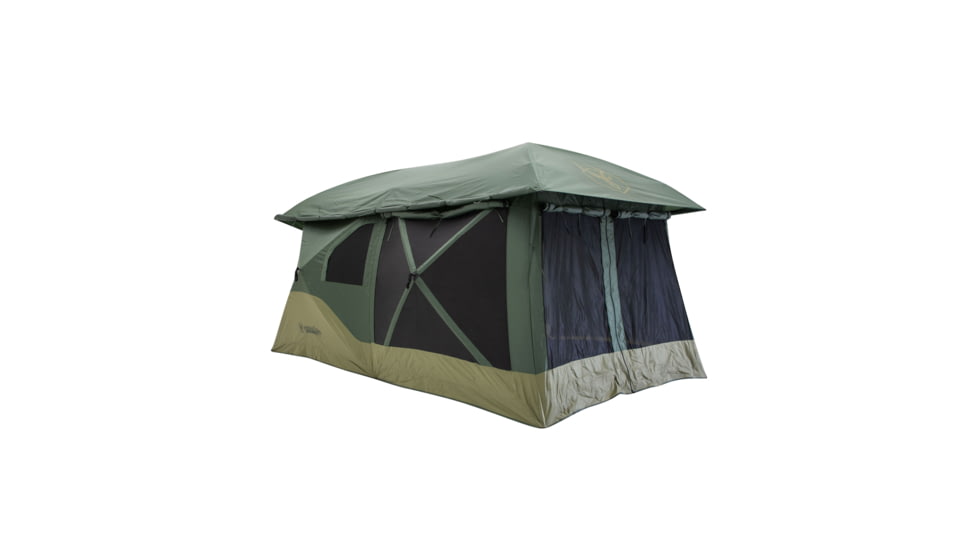 Gazelle T4 Plus Hub Tent Overland Edition, Alpine Green &amp; Oak Moss, 4-8 Person, GT451GR