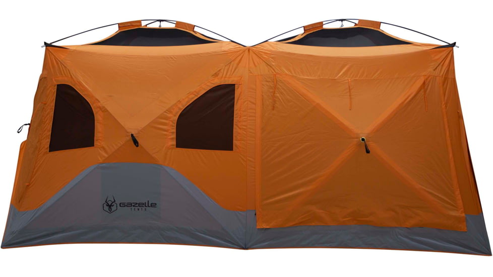 Gazelle T4 Plus Hub Tent With Screen Room, Sunten/Sedona Orange, 012642022388
