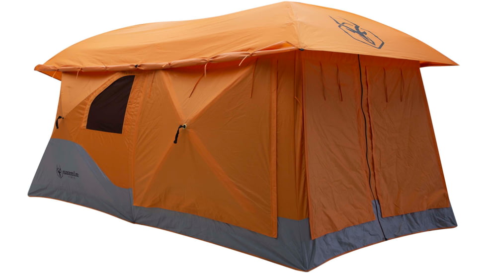 Gazelle T4 Plus Hub Tent With Screen Room, Sunten/Sedona Orange, 012642022388
